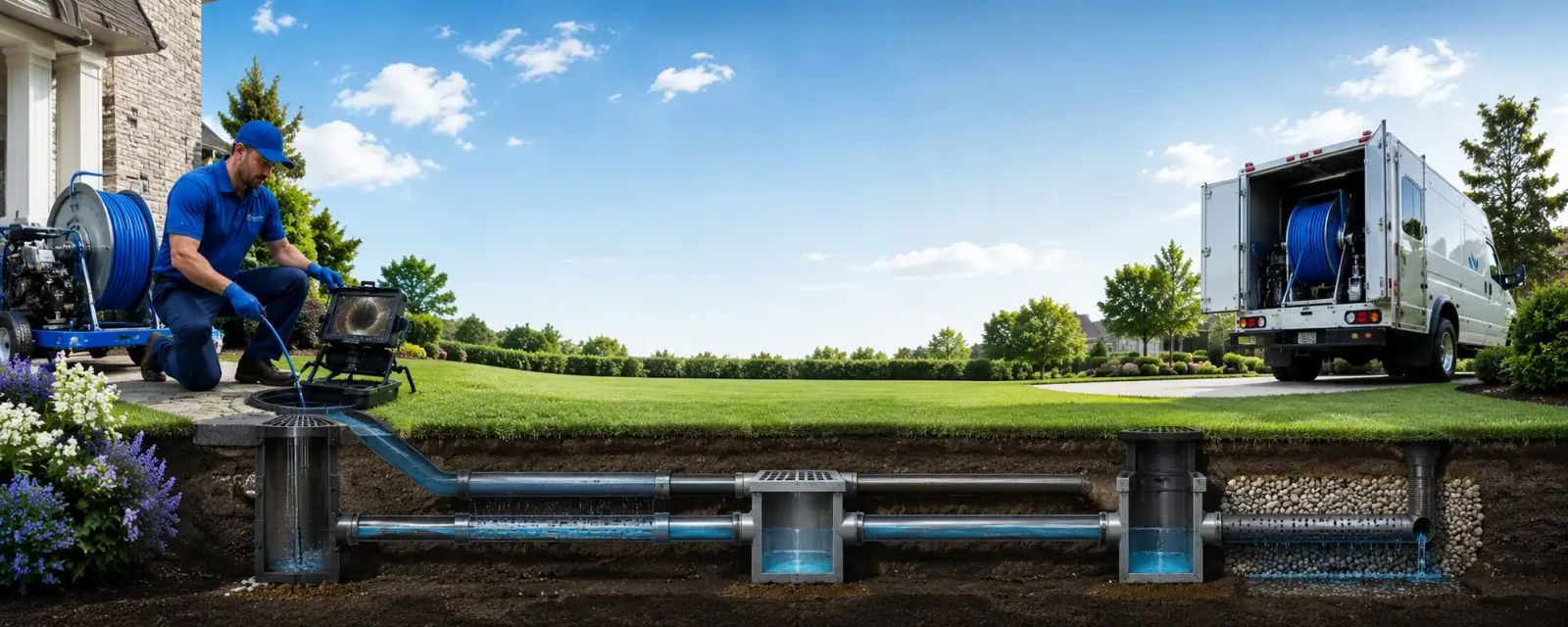 Outdoor drain cleaning information for Dunbar, WI
